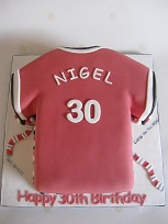 football shirt birthday cake